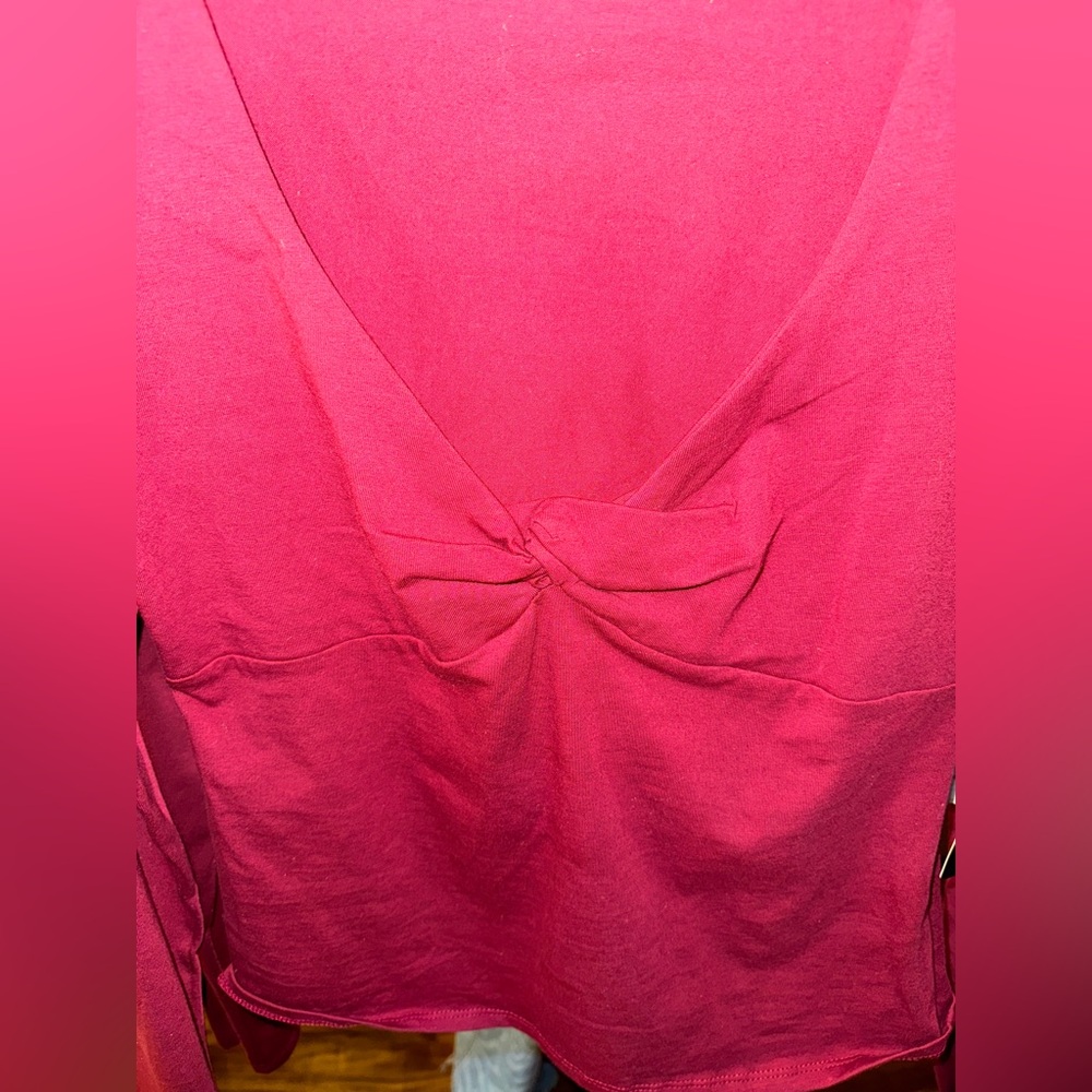 Madden Girl Women's Long Sleeve Pink Top - Picture 4 of 6